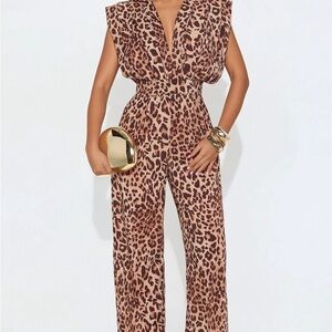 Leopard Print Jumpsuit